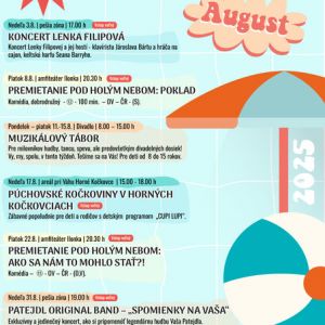 KULTÚRNE LETO 2025 - AUGUST